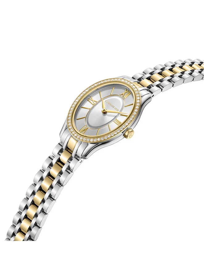 شيروتي 1881 Brescia Silver Dial Stainless Steel Bracelet Analog Watch for Women, 26.5mm
